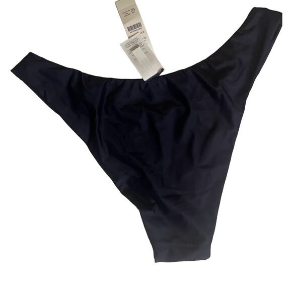 J Crew Navy Mid Rise Cheeky Bikini Bottom - Size Small NWT - Picture 2 of 5